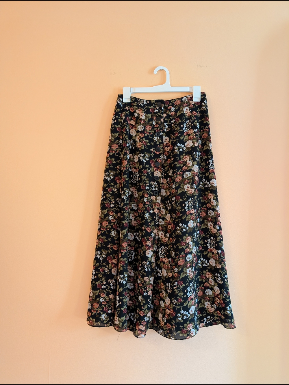 Express Floral Midi Skirt